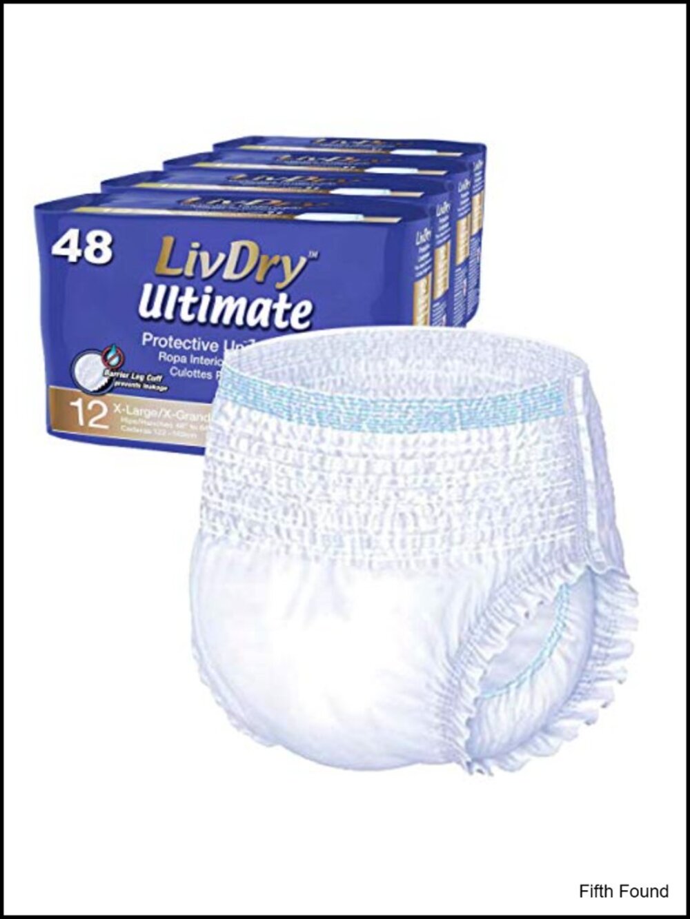 Ultra Absorbent XL Adult Protective Underwear, 48 Pack Leak Guard